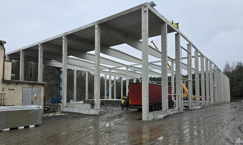 Skladová hala Manto - Montovaná betonová hala