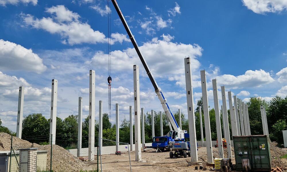 Skladová hala NOMIE II - Montovaná betonová hala